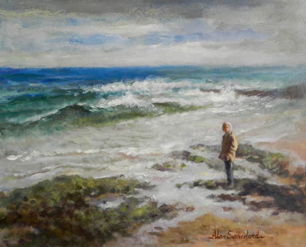 Seascape - Vivien on beach